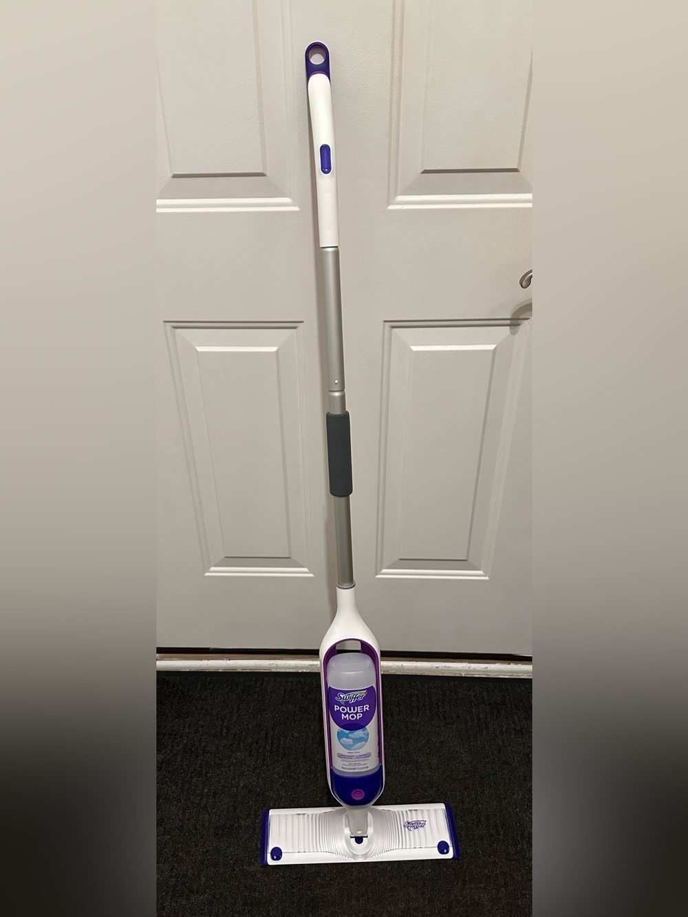 Swiffer Power Mop in White, Purple, and Silver
